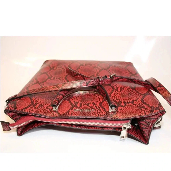 Sassy Jones NEW Pamela Snake Print ReEmbossed Large Crossbody  Bag - Picture 10 of 16